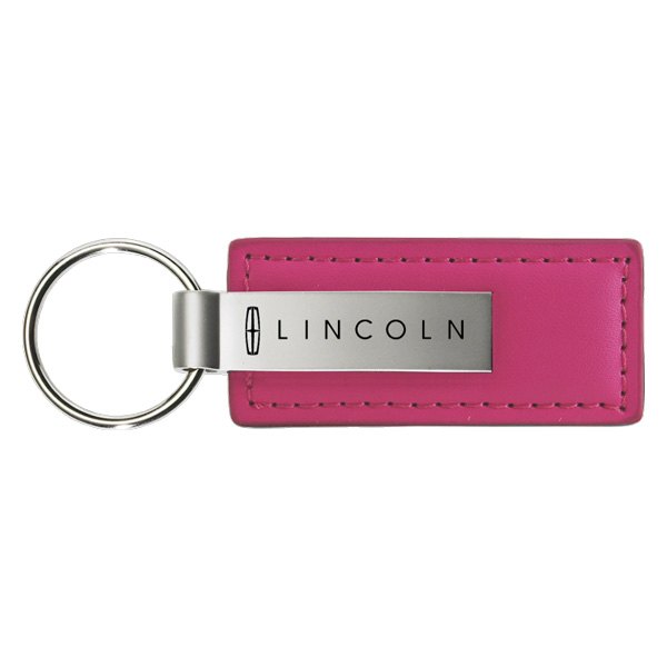 Autogold® - Lincoln Pink Leather Key Chain