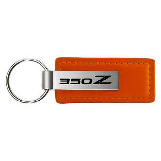 Autogold® - 350Z Orange Leather Key Chain
