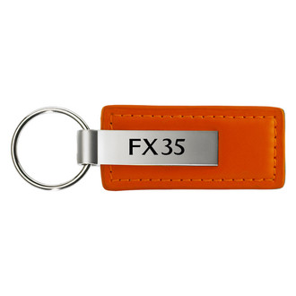 Autogold® - FX35 Orange Leather Key Chain