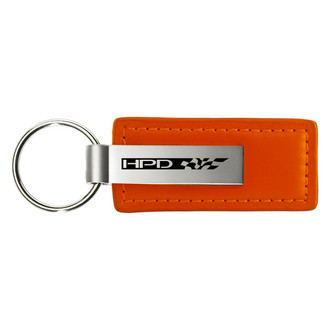 Autogold® - HPD Orange Leather Key Chain