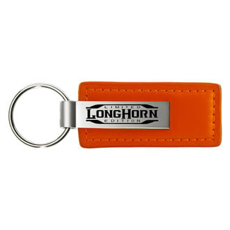 Autogold® - Longhorn Limited Edition Orange Leather Key Chain
