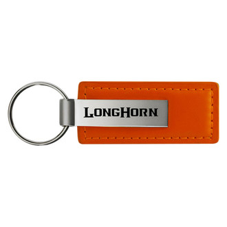 Autogold® - Longhorn Orange Leather Key Chain