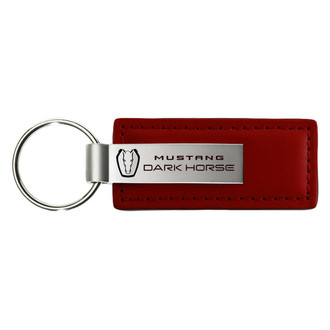 Autogold® - Dark Horse Burgundy Leather Key Chain