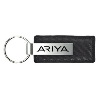 Autogold® - Ariya Black Carbon Fiber Leather Key Chain