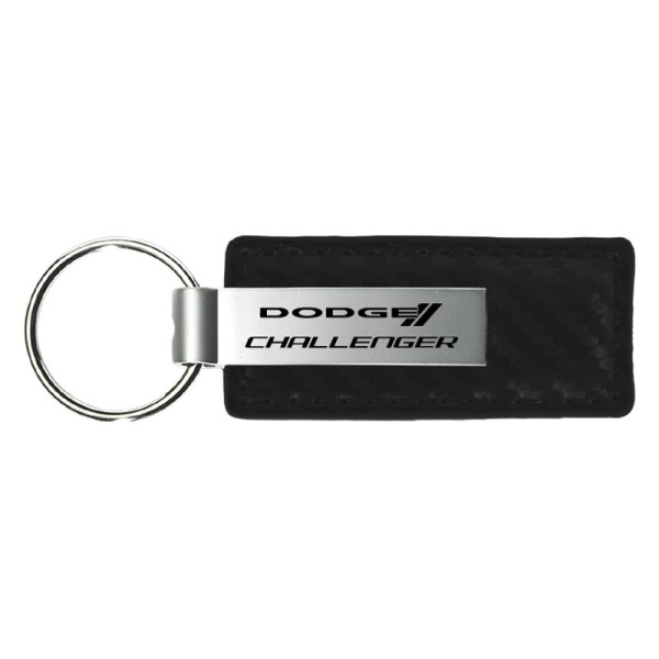 Autogold® - Challenger Black Carbon Fiber Leather Key Chain