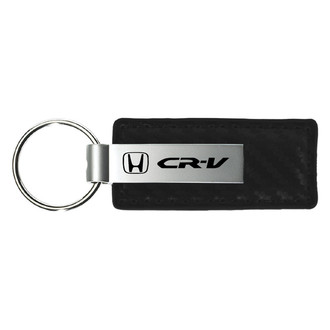 Autogold® - CR-V Black Carbon Fiber Leather Key Chain