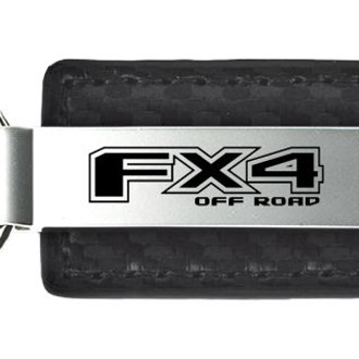 Autogold® - FX4 Black Carbon Fiber Leather Key Chain
