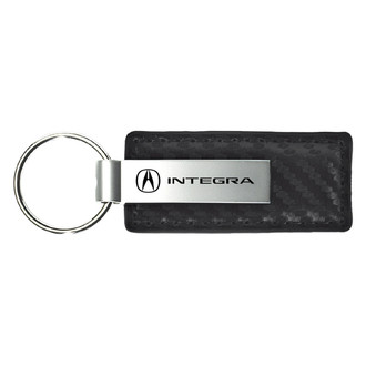 Autogold® - Integra Black Carbon Fiber Leather Key Chain