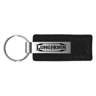 Autogold® - Longhorn Laramie Carbon Fiber Leather Key Chain
