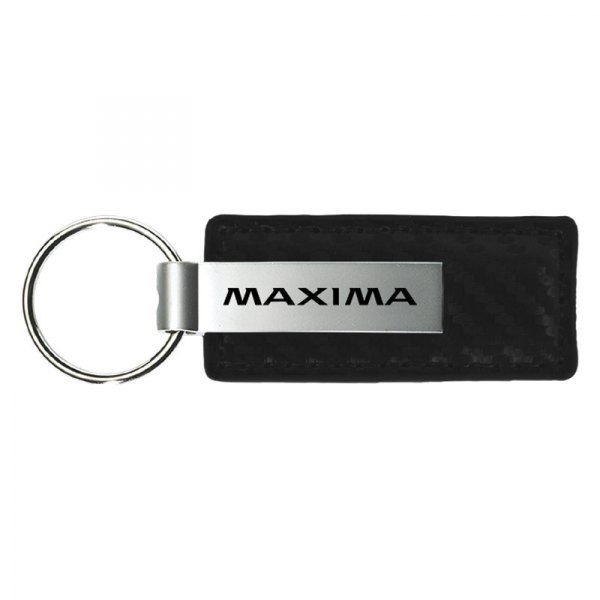Autogold® - Maxima Black Carbon Fiber Leather Key Chain
