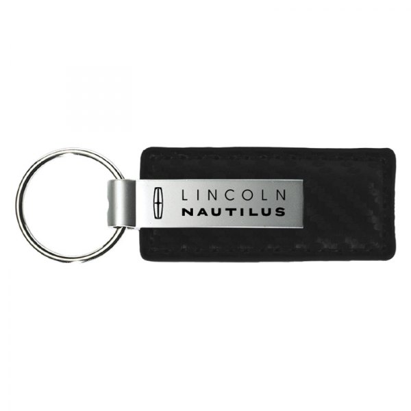 Autogold® - Nautilus Black Carbon Fiber Leather Key Chain