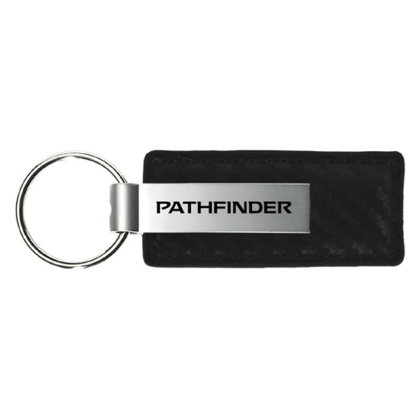 Autogold® - Pathfinder Black Carbon Fiber Leather Key Chain