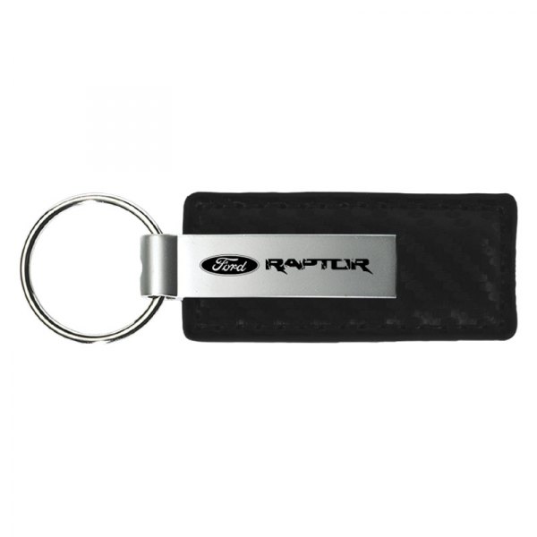 Autogold® - Raptor Black Carbon Fiber Leather Key Chain