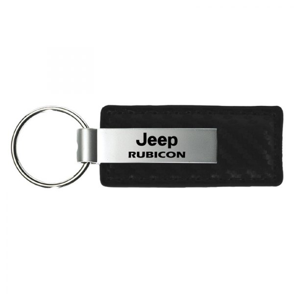 Autogold® - Rubicon Black Carbon Fiber Leather Key Chain