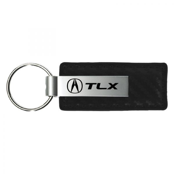 Autogold® - TLX Black Carbon Fiber Leather Key Chain