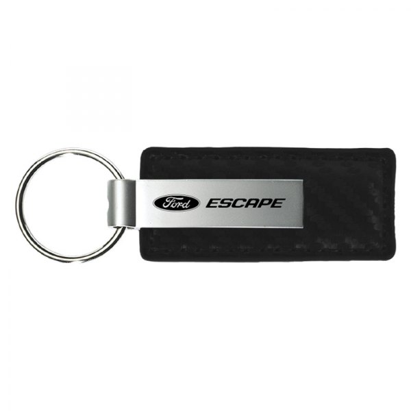 Autogold® - Escape Black Carbon Fiber Leather Key Chain