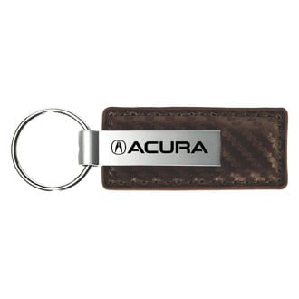 Autogold® - Acura Taupe Carbon Fiber Leather Key Chain