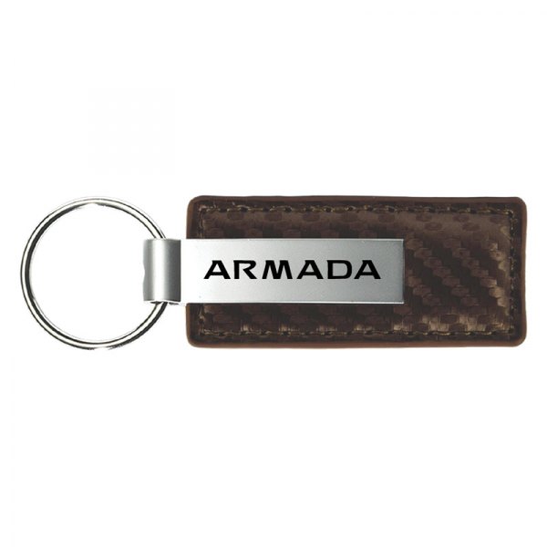 Autogold® - Armada Taupe Carbon Fiber Leather Key Chain