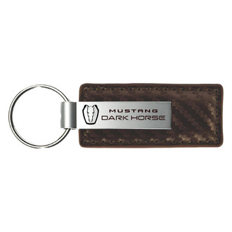 Autogold® - Dark Horse Taupe Carbon Fiber Leather Key Chain