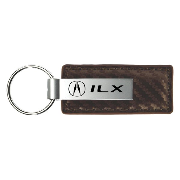 Autogold® - ILX Taupe Carbon Fiber Leather Key Chain