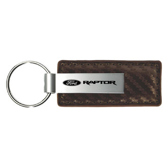Autogold® - Raptor Taupe Carbon Fiber Leather Key Chain