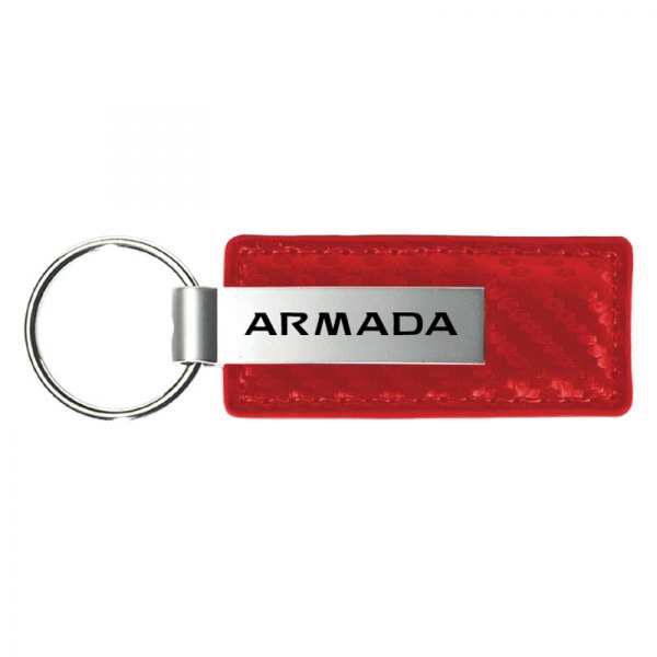 Autogold® - Armada Red Carbon Fiber Leather Key Chain