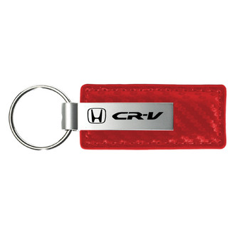 Autogold® - CR-V Red Carbon Fiber Leather Key Chain