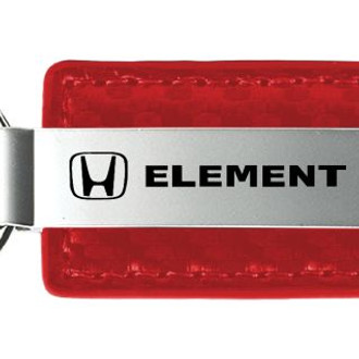 Autogold® - Element Red Carbon Fiber Leather Key Chain