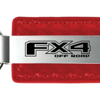 Autogold® - FX4 Black Carbon Fiber Leather Key Chain