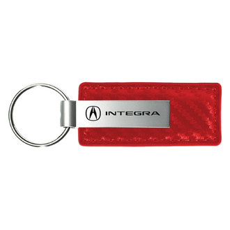 Autogold® - Integra Red Carbon Fiber Leather Key Chain