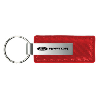 Autogold® - Raptor Red Carbon Fiber Leather Key Chain