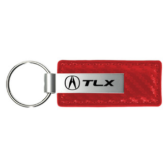Autogold® - TLX Red Carbon Fiber Leather Key Chain