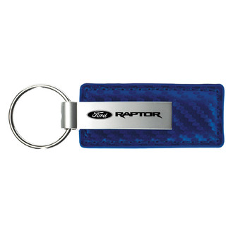 Autogold® - Raptor Blue Carbon Fiber Leather Key Chain