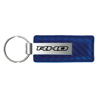 Autogold® - RHO Blue Carbon Fiber Leather Key Chain