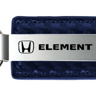 Autogold® - Element Navy Carbon Fiber Leather Key Chain