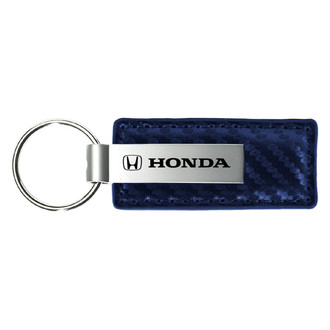 Autogold® - Honda Navy Carbon Fiber Leather Key Chain