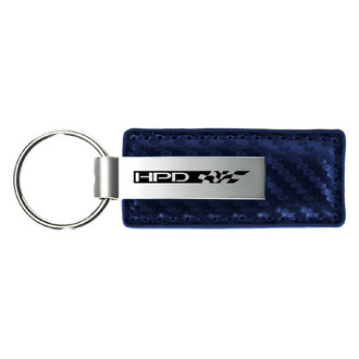 Autogold® - HPD Navy Carbon Fiber Leather Key Chain