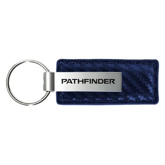 Autogold® - Pathfinder Logo Navy Carbon Fiber Leather Key Chain