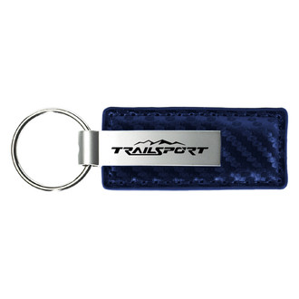 Autogold® - TrailSport Navy Carbon Fiber Leather Key Chain
