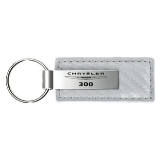 Autogold® - 300 White Carbon Fiber Leather Key Chain