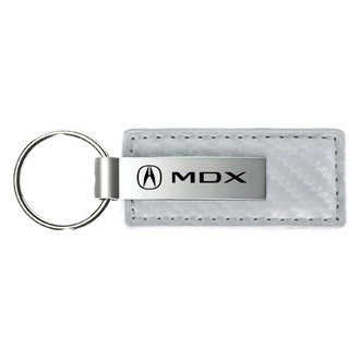 Autogold® - MDX White Carbon Fiber Leather Key Chain