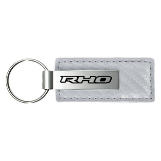 Autogold® - RHO White Carbon Fiber Leather Key Chain