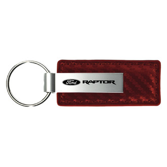 Autogold® - Raptor Burgundy Carbon Fiber Leather Key Chain
