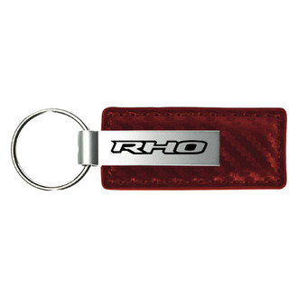 Autogold® - RHO Burgundy Carbon Fiber Leather Key Chain