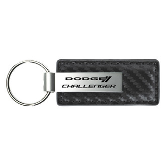 Autogold® - Challenger Gun Metal Carbon Fiber Leather Key Chain