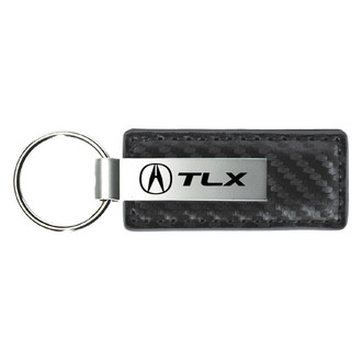Autogold® - TLX Gun Metal Carbon Fiber Leather Key Chain
