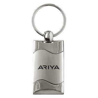 Autogold® - Ariya Chrome Rectangular Wave Key Chain