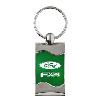 Autogold® - FX4 Green Rectangular Wave Key Chain