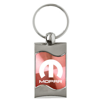 Autogold® - Mopar Pink Rectangular Wave Key Chain