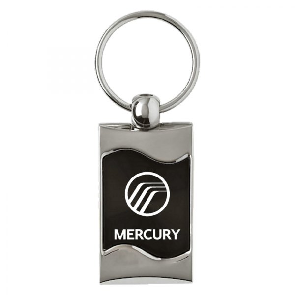 Autogold® - Mercury Black Rectangular Wave Key Chain